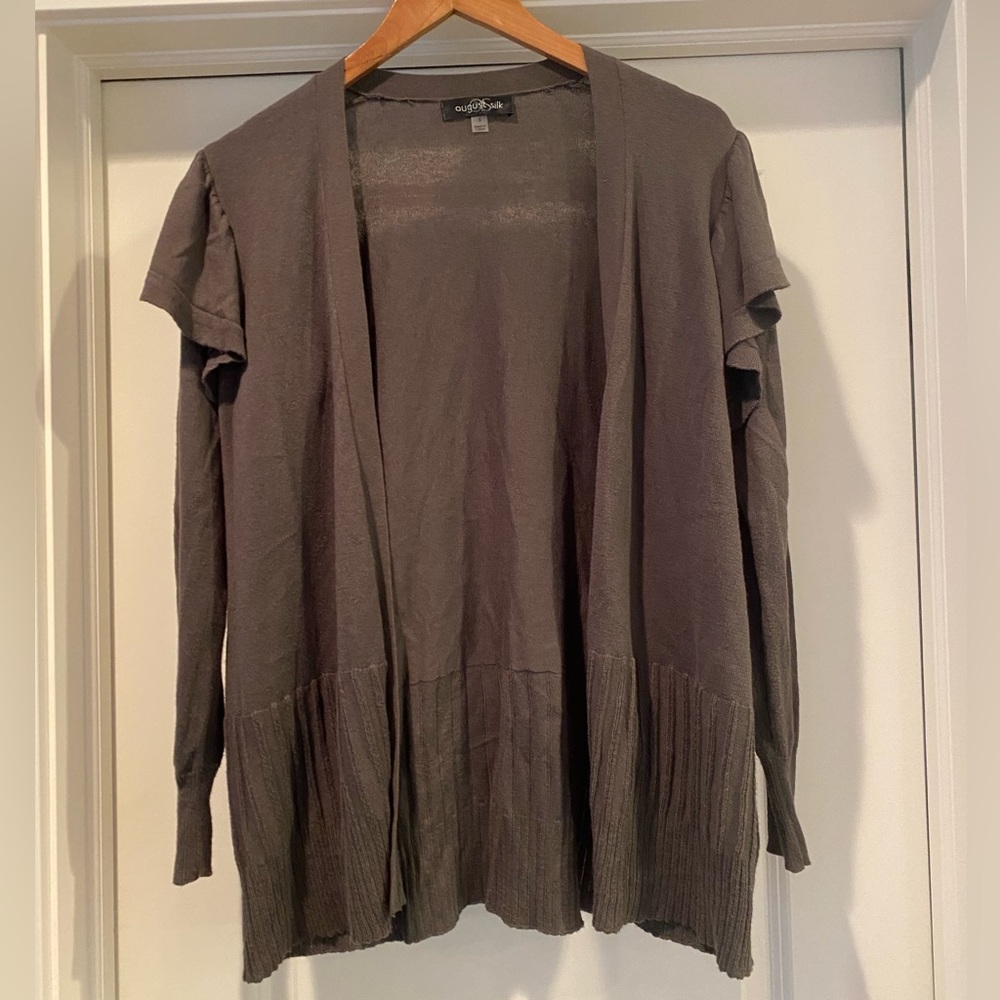 August Silk Women's Olive Green Cardigan Size‎ Small